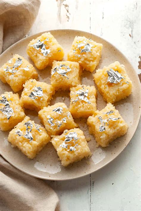 Coconut Barfi Recipe With Condensed Milk | Indian Ambrosia