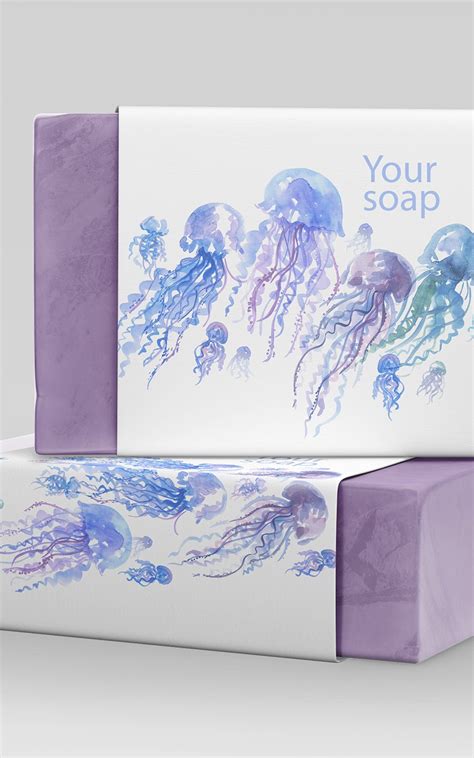 Jellyfish Watercolor Pastel Color Set Files