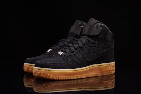 Nike Air Force 1 High Black Suede Gum - Sneaker Bar Detroit