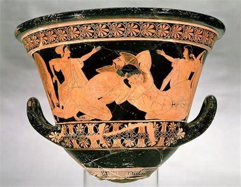 Attic Red Figure Calyx Krater Depicting Euphronios As Art Print Or