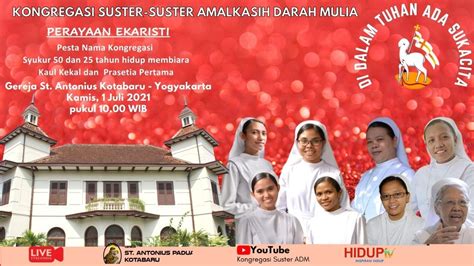 Kongregasi Suster Suster Amalkasih Darah Mulia Youtube