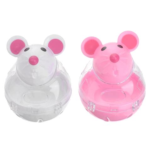 2pcs Pet Feeder Food Automatic Leakage Snack Dispenser Artificial False