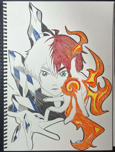 Shouto Todoroki My Hero Academia fanart by bluec4tdraws on DeviantArt