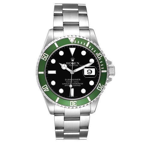 Rolex Submariner Green 50th Anniversary Watch 16610LV In 2022