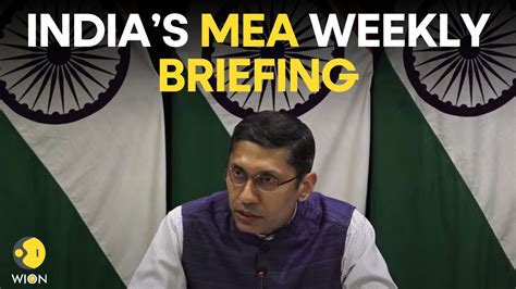 India S MEA Briefing LIVE India S Stand On Israel Hamas War BRI Forum