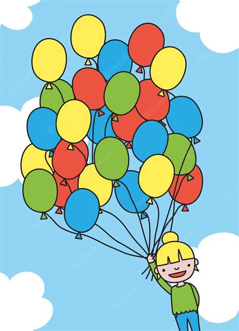 Premium Vector | Birthday balloons vector illustration