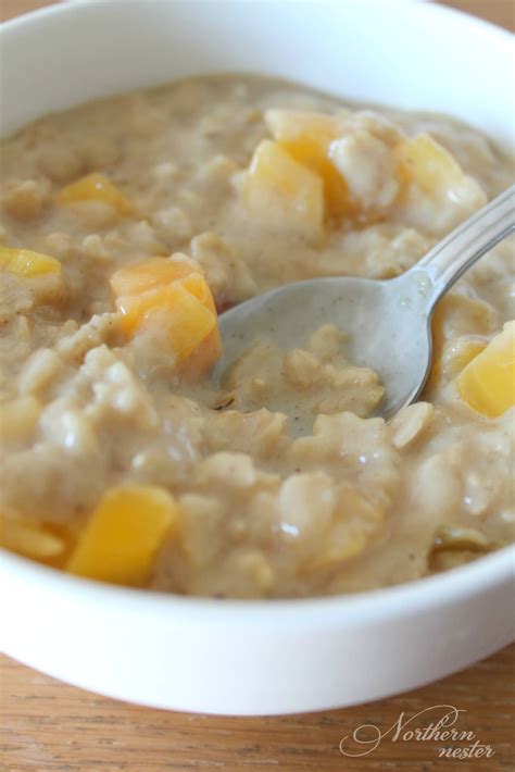 Peaches And Cream Oatmeal Thm E Northern Nester