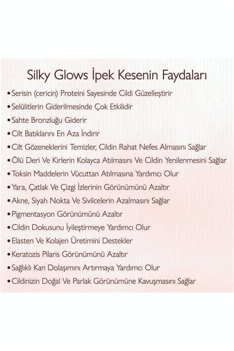 Silky Glows D Nyan N En Kaliteli Koza Ipek Kese Banyo Du Lifi Hamam