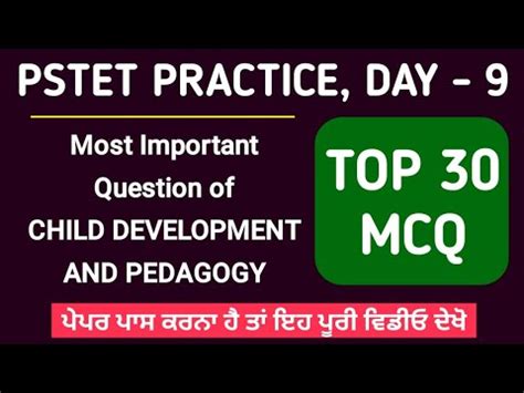 Pstet Mcq Pstet Previous Question Paper With Answer Study