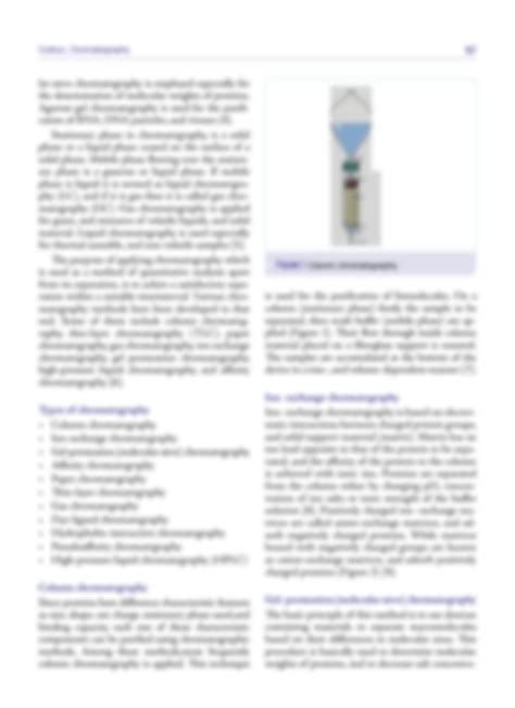 SOLUTION: Chromatography separation techniques - Studypool