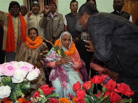 Celebration In Vishnudev Sai S Home Village Bagiya विष्णुदेव साय के गृह ग्राम बगिया में जश्न