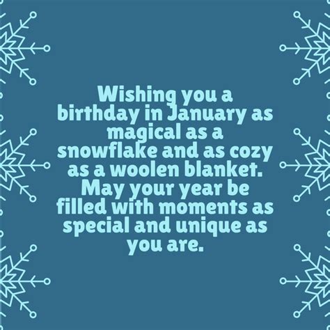 January Birthday Wishes