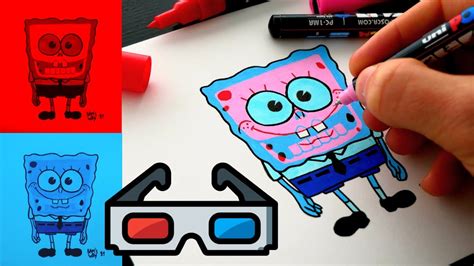 How To Draw Insane 3d Glasses Effect Tutorial Youtube