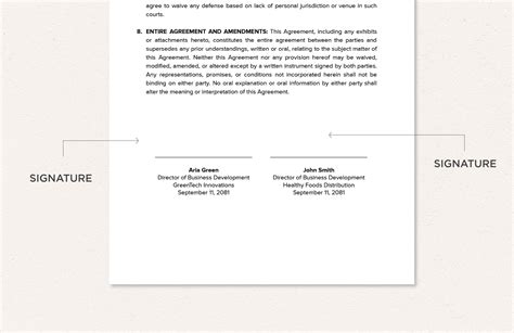 Agreement Template in Word, PDF, Google Docs - Download | Template.net