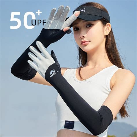 Summer Hand Sleeves Cuff Women Driving UV Protection Men Clamshell