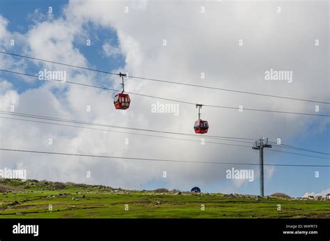 View of Gulmarg Gondola Phase 2 from Kongdori, Gulmarg, Jammu and ...