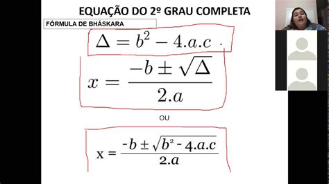 Identifique As Equações Do Segundo Grau