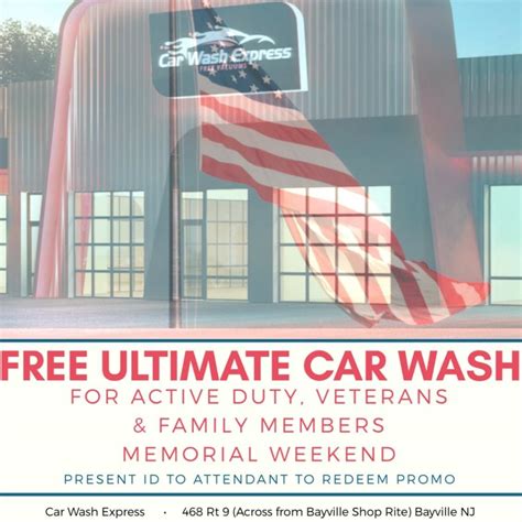 Memorial Day Weekend- FREE CAR WASH for active duty & veterans ...