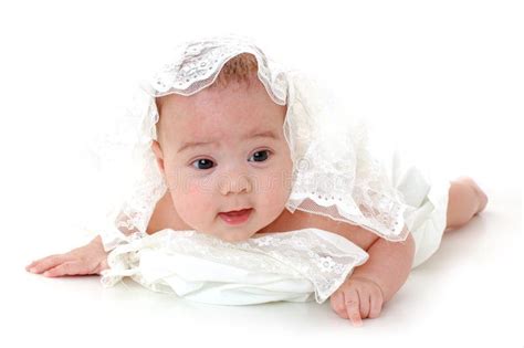 Little Baby in White Clothes Stock Photo - Image of concepts, babies: 4367392