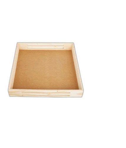 Natural Finish Rectangular Pinewood Tray For Hampers For Event Size