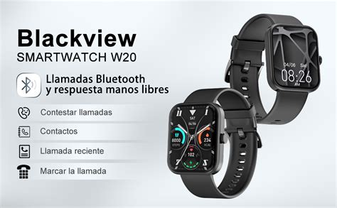 Blackview Reloj Inteligente Hombre Mujer Llamada Bluetooth Pantalla