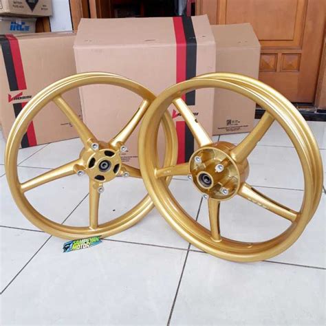 Velg Palang Racing Set Yamaha Jupiter Mx King Doble Disc Gold Vrossi