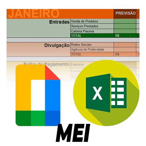 Planilha De Controle Financeiro Para MEI Guarda Renda Hotmart