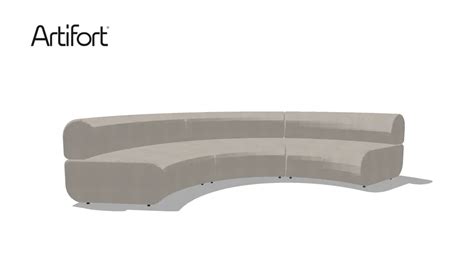 Artifort Track sofa composition 2, Norm Architects Design 2022 | 3D Warehouse