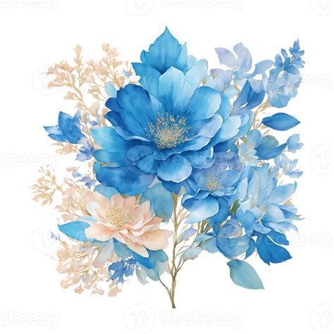 Blue flower bouquet clip art 27131954 PNG