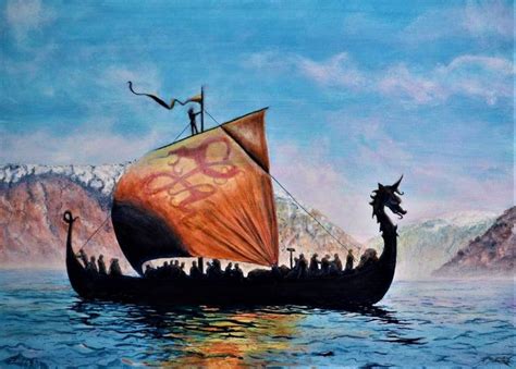 Viking Longships Art