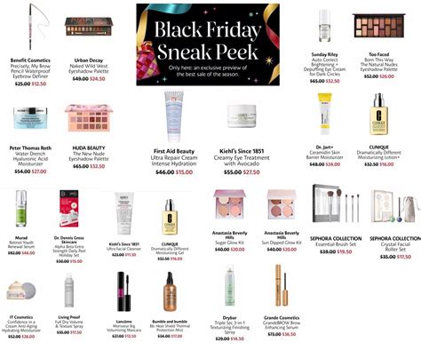 Sephora Black Friday Sneak Peek 50 Off Specified Products Sale Begins Friday Nov 25 R