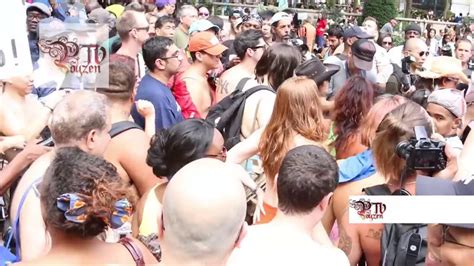 New York City Go Topless Pride Day Parade Youtube