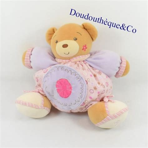 Peluche Patapouf Ours Kaloo Lilirose Poche Grelot Lili Rose Cm