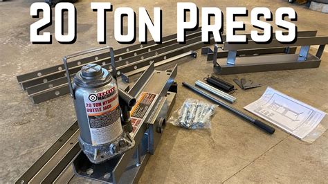 Habor Freight 20 Ton Press Assembly And Test Youtube