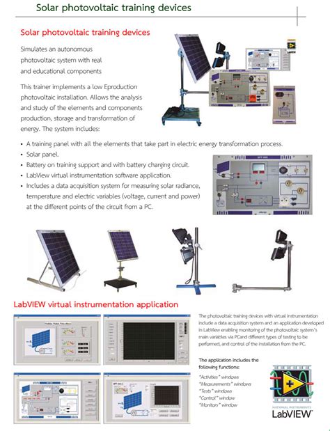 Tds Kits Alecop Group Demo Kit Solar Photovoltaic Training Devices