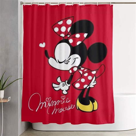 Meirdre Stylish Shower Curtain Beautiful Minnie Mouse Printing