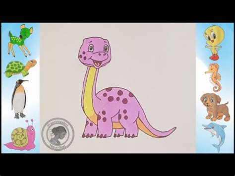 Kolay Dinozor Çizimi How to draw a dinosaur Portregaleri