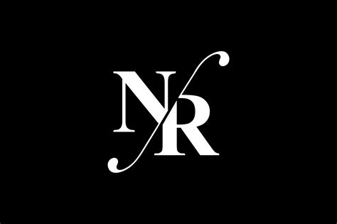 NR Monogram Logo design By Vectorseller | TheHungryJPEG.com