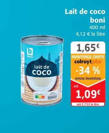 Promo Lait De Coco Boni Chez Colruyt Icatalogue Fr