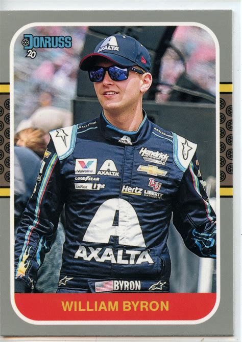 Donruss Racing Nascar Retro Silver Parallel William Byron Ebay