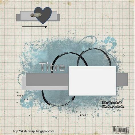 Les Sketches De Scrap Par Lalaith Sketch 18 Croquis De Scrapbooking