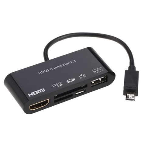 Multifunctional HDMI Connection Kit USB OTG HUB MHL To HDMI Adapter