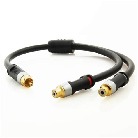 Mediabridge Ultra Series RCA Y Adapter 1 Male To 2 Female For