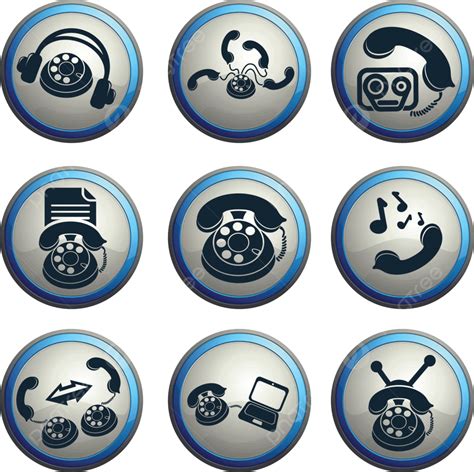 Telephone Icons Icons Connection Symbol Old Vector Connection Symbol