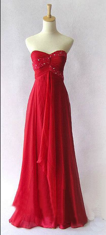 Sweetheart Neck Long Chiffon Prom Dresses Crystals Floor Length Pleat Party Dresses Evening