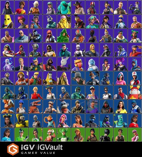 Skins 203 Black Knight Eon Galaxy IKONIK The Reaper Glow