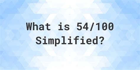 simplified  simplest form calculatio