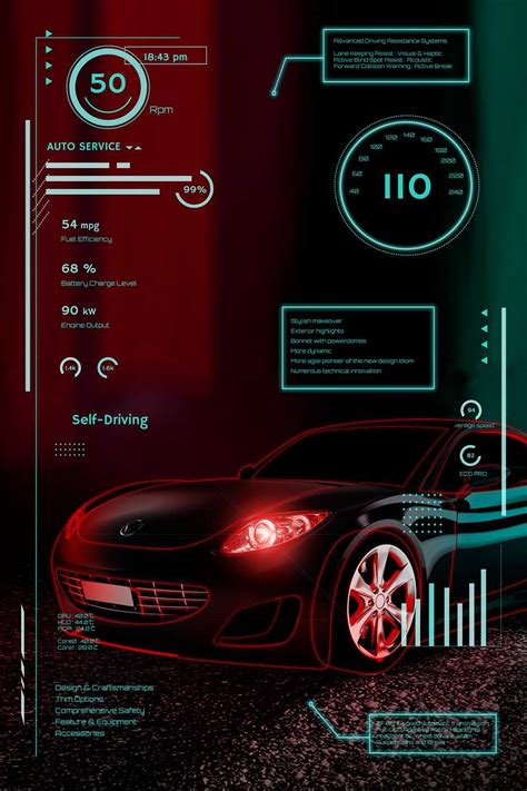 Innovative automotive technology | Royalty free stock Illustration ...