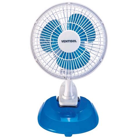 Ventilador De Mesa Ventisol Mini Cm Branco E Azul V R