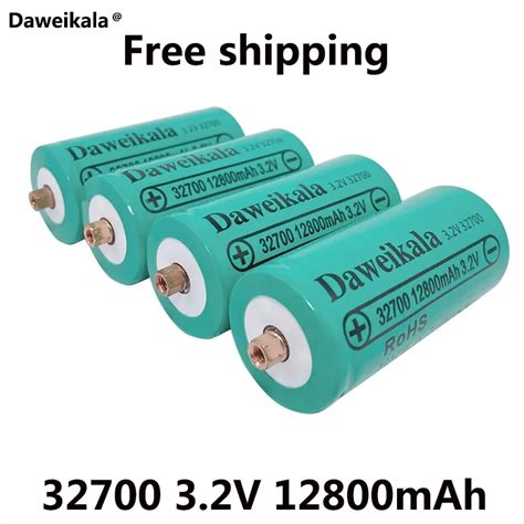 Daweikala New 32700 12800mAh 3 2V Lifepo4 Rechargeable Battery